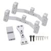 RC Car Modification Tie Rod Seat with Rear Axle Steering Gear Bracket for MN 112 99S D91 D90Silver