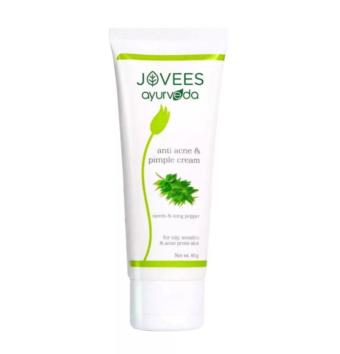 Acne Cream with Neem and Pepper (60 G), Anti Acne & Pimple Cream Neem & Long Pepper Jovees Ayurveda