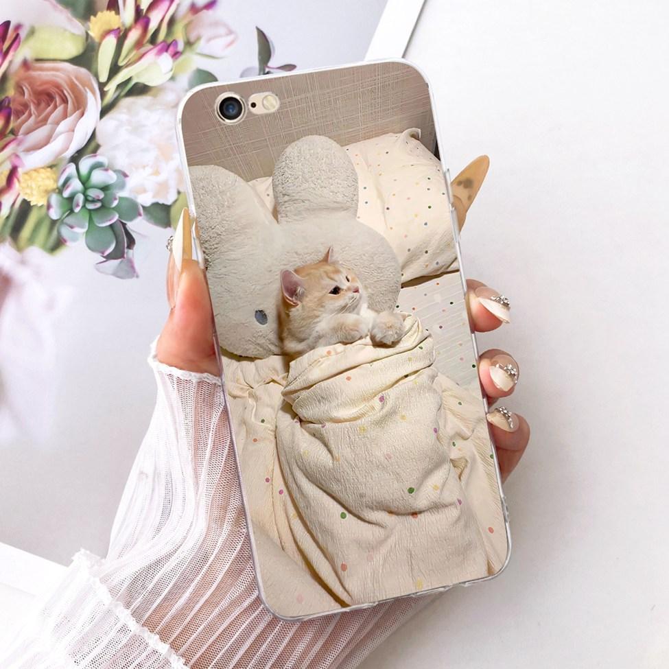 Transparent Casing For iPhone 6s Phone Case For iPhone 6 Cover Luxury Fashion Butterfly Funny Cute Painted