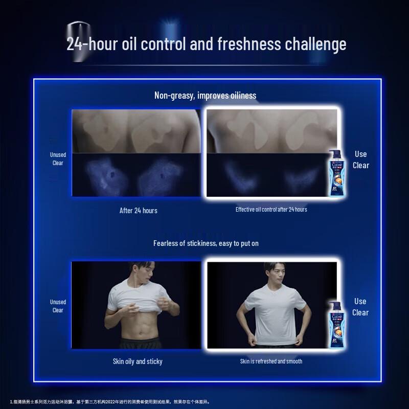 Clear Men Deep Purifying Oil Control Shower Gel