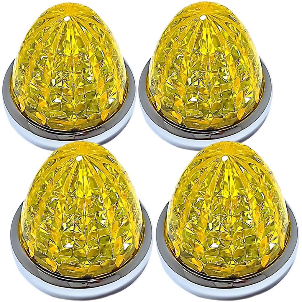 Настройте 24V Светодиодный Маркерный Фонарь для Грузовика Боковой Маркер 8 Сторон Кристальная Огранка 16 Светодиодов