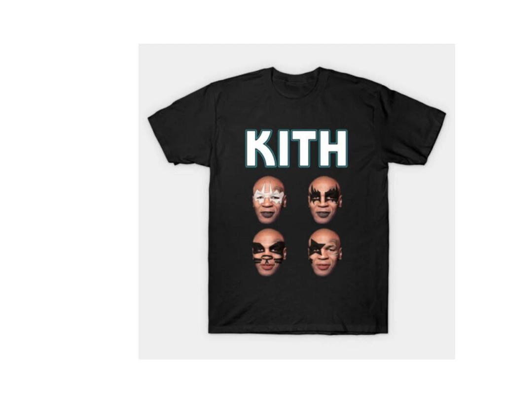 Kith - Майка с коротким рукавом Майк Тайсон S-2345XL Черная Унисекс