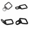 8Pcs Car Tie Down Ring Square Shape Trailer Anchors Heavy Load D Ring Metal Pull Hook Lashing Ring