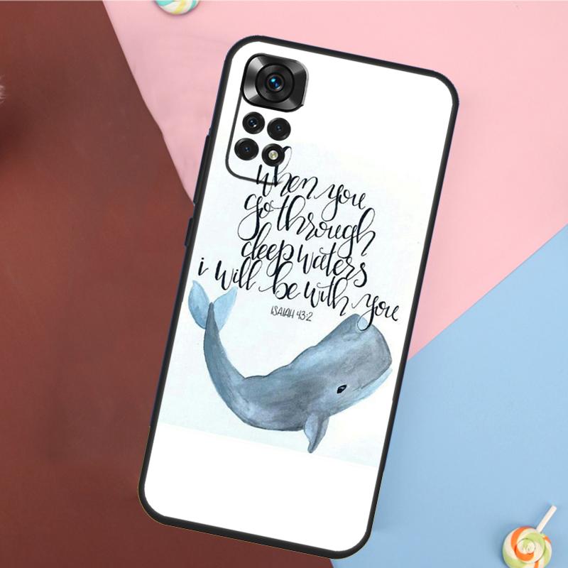 Библейские цитаты Иисус Бог Чехол Для Xiaomi Redmi Note 14 13 12 9 10 11 Pro 9S 10S 11S 12S Redmi 14C 10C 12C 13C Чехол