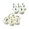 20Pcs White Artificial Pumpkins Autumn Harvest For Halloween Table Decor