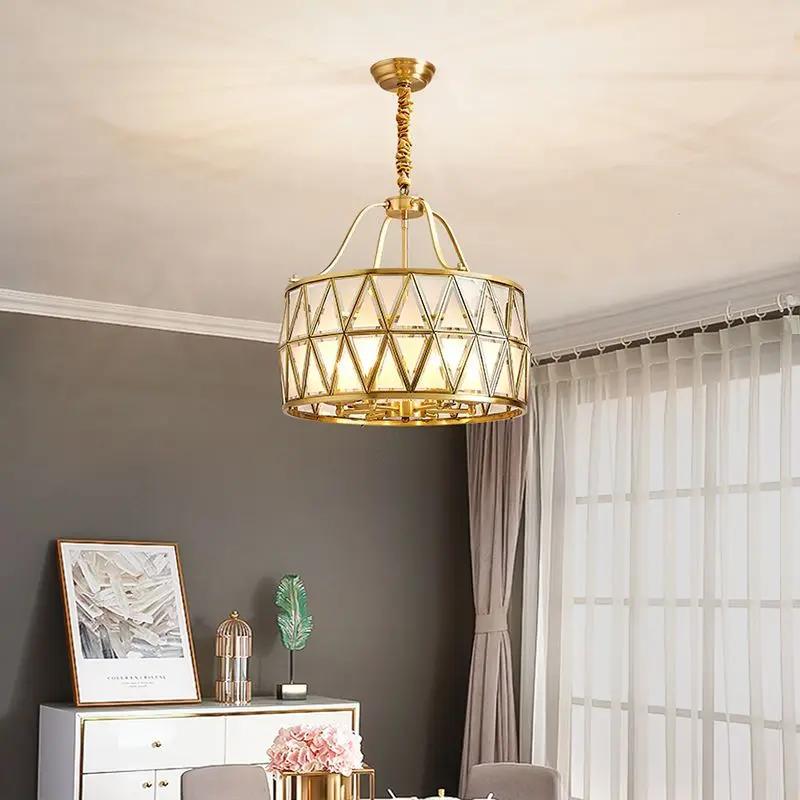 Chandelier European villa light in the bedroom entrance door headlight corridor gazebo lamp porch balcony lamp study lamp