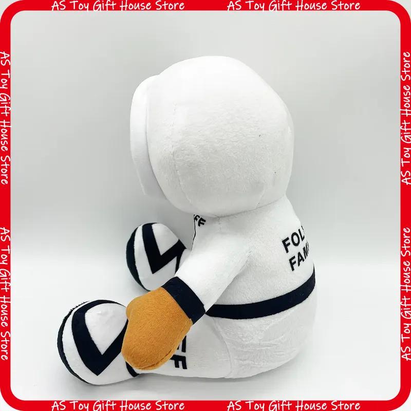 Foltyn Family Roblox Plush Toy White Hooded Stuffed Figure Game Peripheral Soft Plush Doll Gift For Game Fans Room Decor