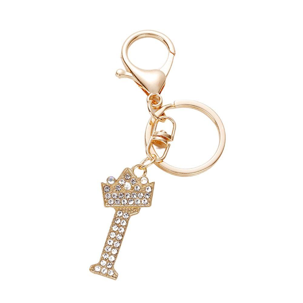 Автомобильный брелок с английским алфавитом, брелок для ключей с 26 буквами, брелок с 26 буквами, брелок с буквой Корона