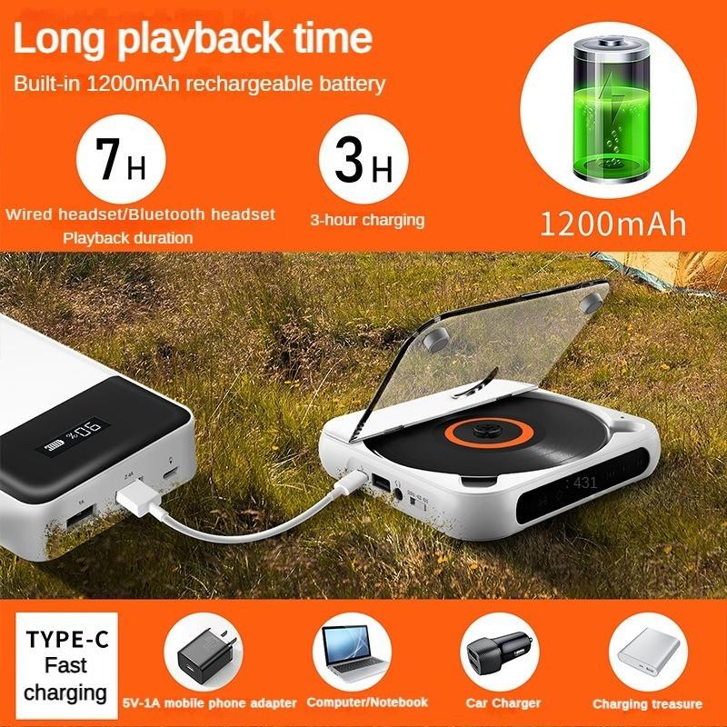 Bluetooth CD-плеер Легкий Walkman Английский прослушивание мини-плеер Домашний динамик Обучающая машина