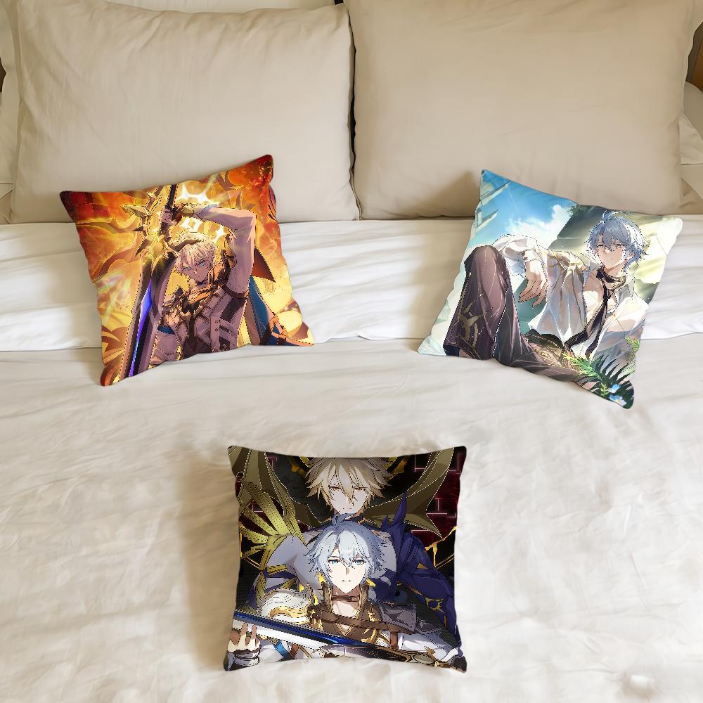 Game Honkai Star Rail Phainon cushion cover Home Office Birthday Anniversary Gifts Soft Skin Friendly Cushion Cover