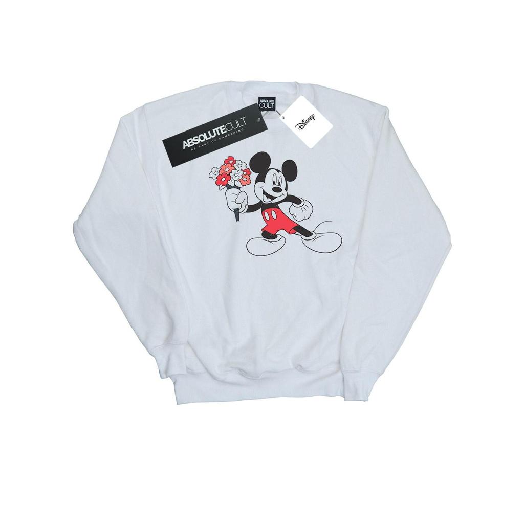 Disney Womens/Ladies Mickey Mouse Flowers Sweatshirt