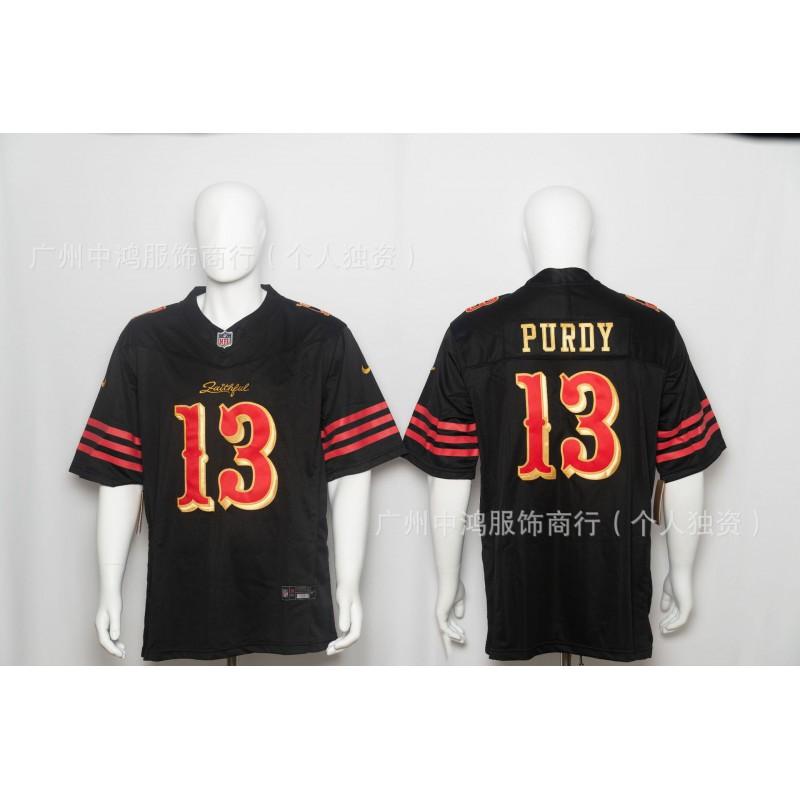 Mens San Francisco 49ers NFL Third Generation Rugby Jersey Embroidered Football Shirt