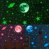 333 Glow-in-the-Dark Star and Moon Wall Stickers for Kids' Bedroom - Self-Adhesive Decor