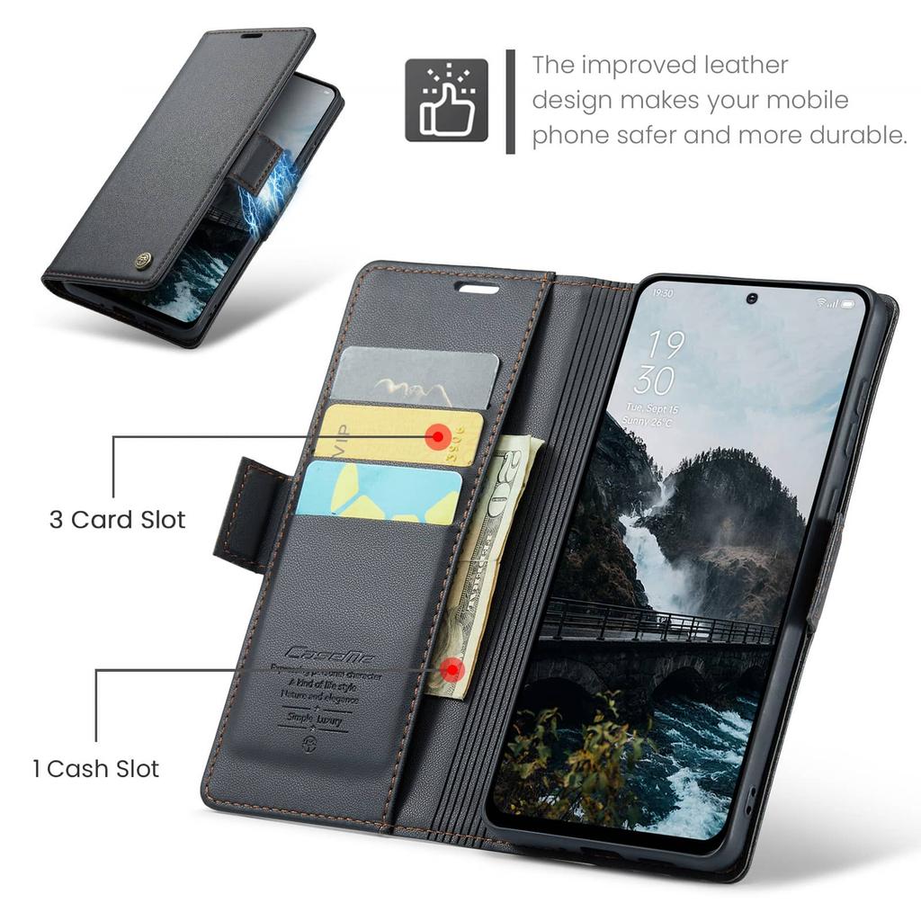 Чехол для Xiaomi 14T/Xiaomi 14T Pro с держателем для карт, Кошелек с RFID-защитой, Прочная кожаная подставка, Магнитная застежка