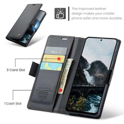 Чехол для Xiaomi 14T/Xiaomi 14T Pro с держателем для карт, Кошелек с RFID-защитой, Прочная кожаная подставка, Магнитная застежка