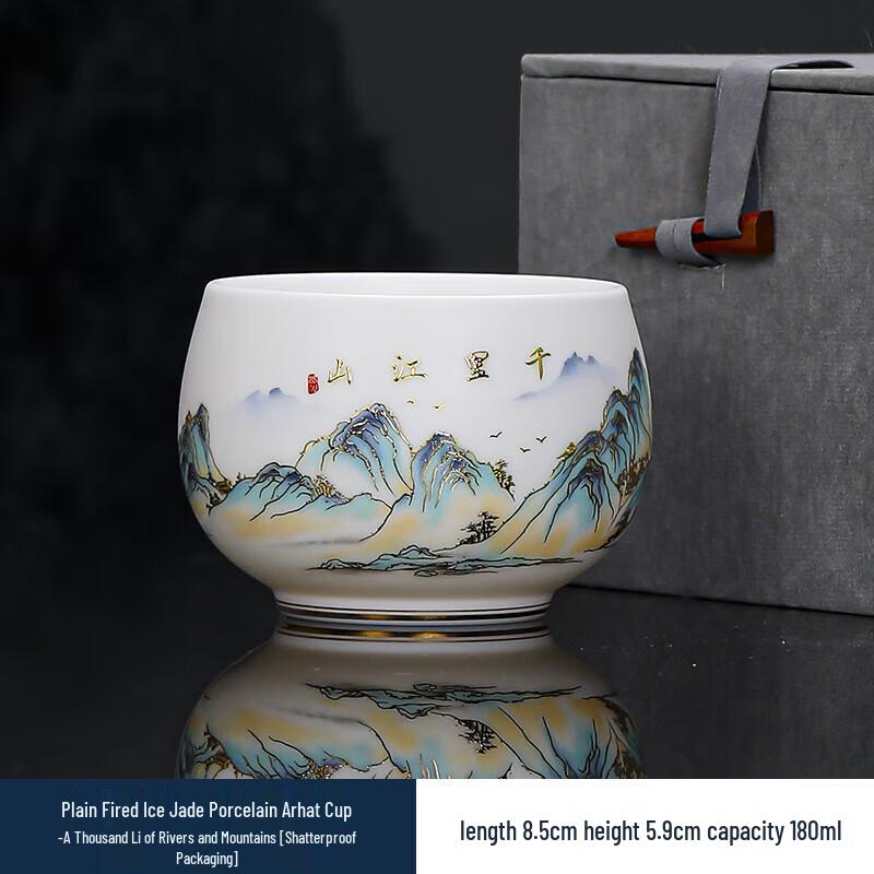 ChaXun Thousand Li Rivers & Mountains Ceramic Master Teacup