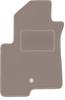 Beige driver's mat for: Jeep Compass MK49 SUV (2007-2017)