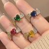 Ювелирные кольца Ювелирные изделия Изысканный цвет Кольца с цирконом Любовь Премиум Открывающиеся Личность Женщины