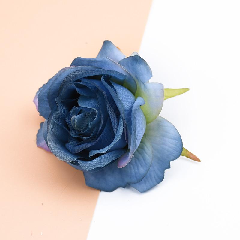 10/20pcs Artificial Flowers Silk Roses Wall Scrapbooking Wreaths Diy Gifts Candy Box Home Room Wedding Outdoor Decora Needlework