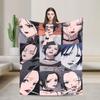 Nana Anime Blankets  Flannel Funny Soft Throw Blankets for Chair Covering Sofa Autumn/Winter