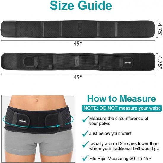 Si Belt Sacroiliac Belt for Women and Men That Alleviate Sciatic, Pelvic,Lower Back and Leg Pain, Stabilize SI Joint,Breathable Anti-Slip Sacroiliac