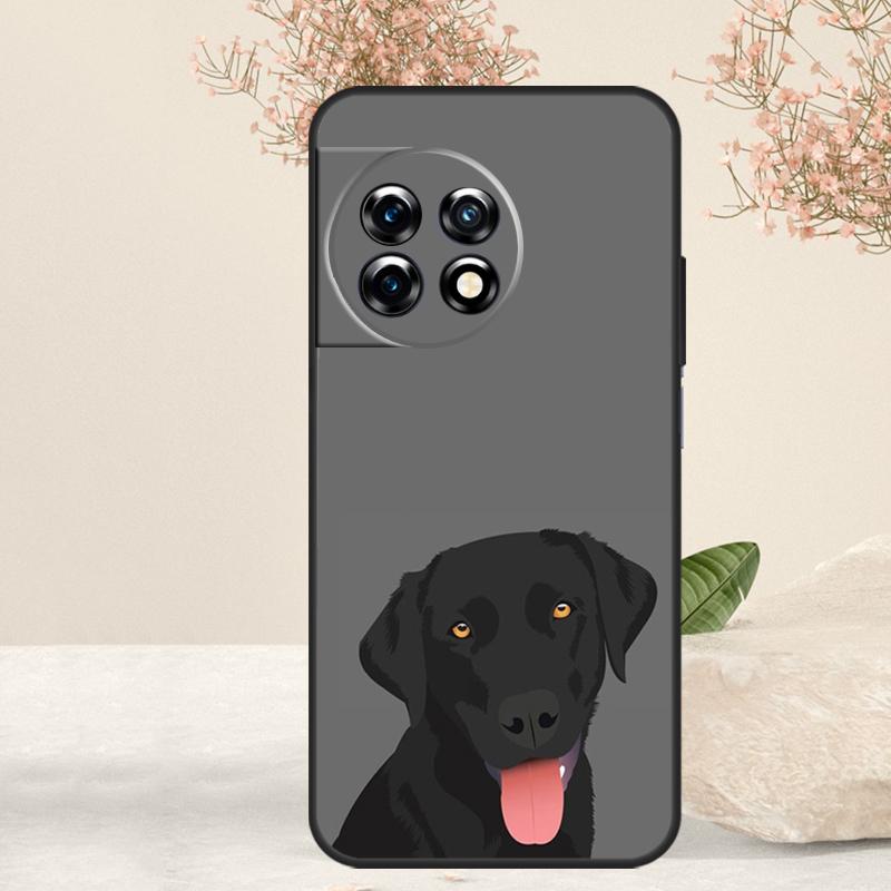 Черный лабрадор Чехол для собаки Для OnePlus 15 R 13 13T 13R 12 12R 11 10T 8T 9 10 Pro Nord 5 CE 4 2 3 Lite N20 N30 Обложка