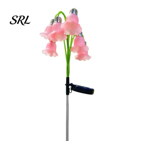 Atmosphere Lights for Terrace 6 Head Lily Solar Garden Light, IP44 Waterproof Flower Ornaments Outside Stake Lamp Yard Patio, Outdoor Pathway