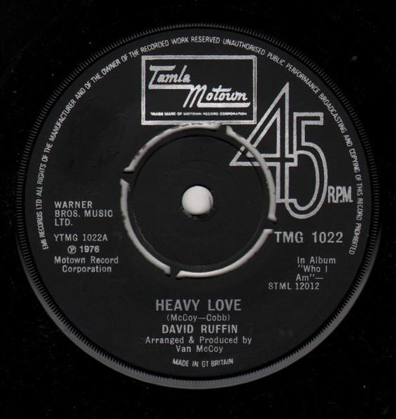 7-дюймовая пластинка DAVID RUFFIN Heavy Love TMG1022 Tamla Motown 1976 UK SoulFunk Б/у