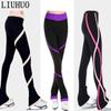 LIUHUO Multi-color Spiral Stripe Skating Pants for Kids, Women, and Adults