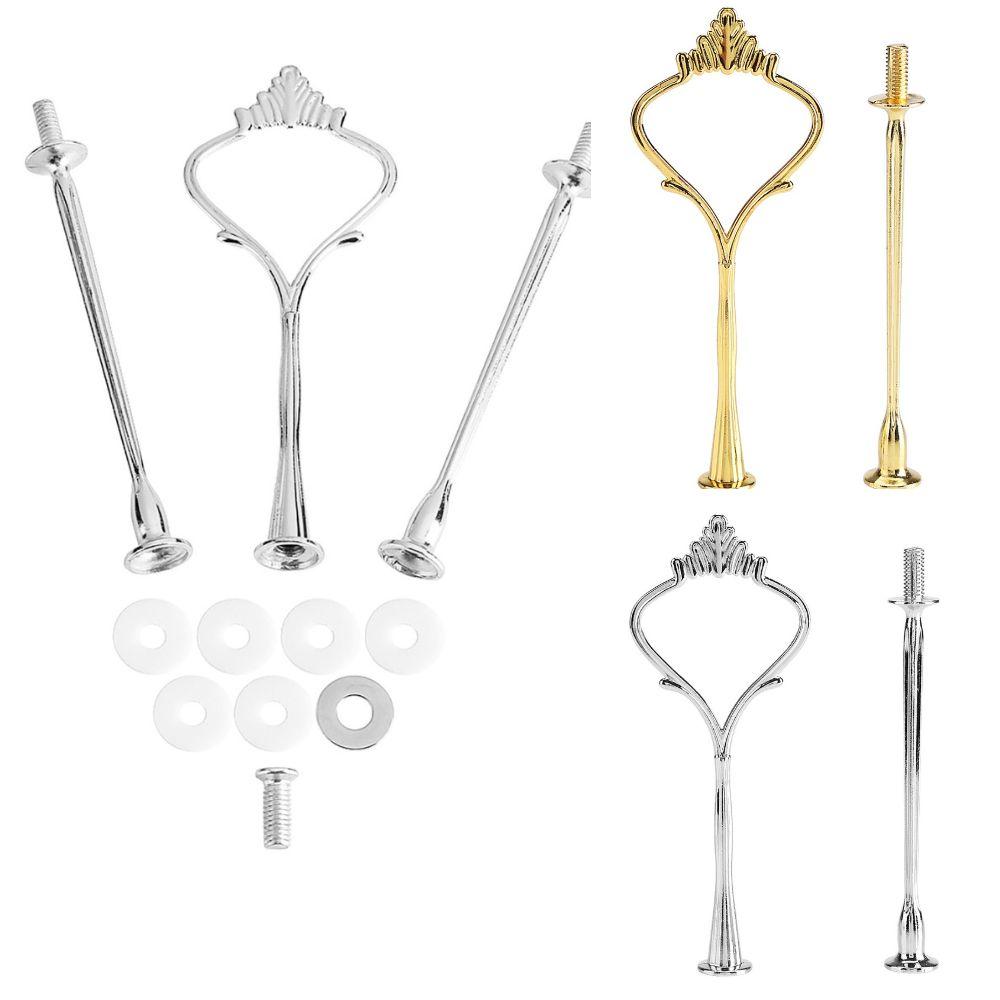 Crown Handle Cupcake Display Holder 2 Tiers 3 Tier Tiered Fruit Plate Cake Stand Assembly