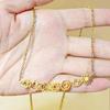 Gold 7 Chakra Necklace for Women Long Pendant Yoga Jewelry Fashion Accessories Adjustable Chain Spiritual Necklace Y-shaped Jewelry Gift for Women