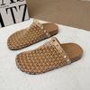 Модные женские тапочки 2025 Женские летние новые тапочки с круглым носком Водяной бриллиант Плоские Домашние Противоскользящие Сандалии Шлепанцы Женские Zapatos De Mujer