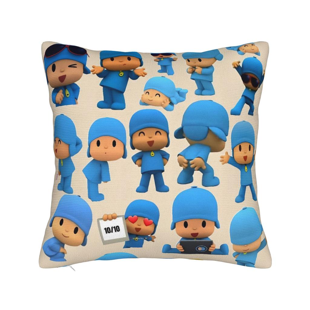 Decorative Pillow Cover Pocoyoes Cartoon Comdy Stuff Home  Throw Pillow Case Cover Drop Shipping Multi-Size