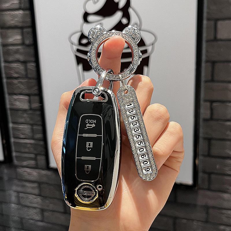 Специальный чехол для ключей Nissan Teana2023Новый высококачественный защитный чехол для пряжки сумки