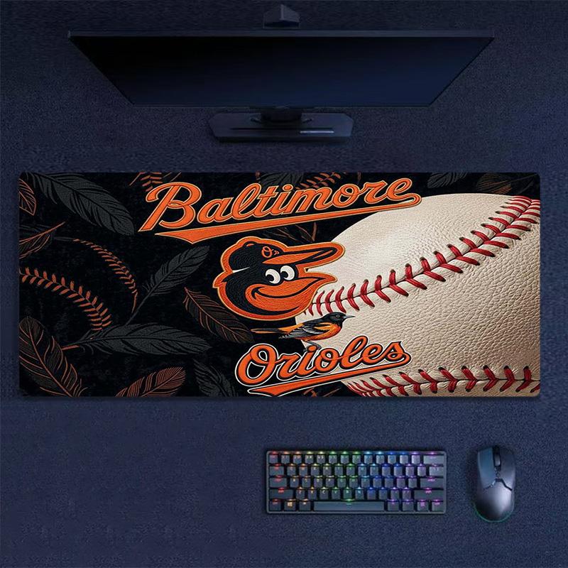 Baltimore Orioles Color Mouse Pad Large Gaming Table Cushion Non-slip Laptop Tablet Big Mousepad XXL Mat Mini PC Playmat With Lock edge