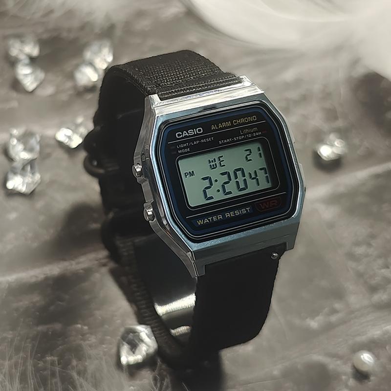 Casio Унисекс ЧАСЫ ДЛЯ ПОДРОСТКОВ Черные A158WA-1(Watch3--)
