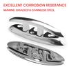 Складная швартовочная планка из нержавеющей стали для палубы лодки, 5 дюймов, съемная, предварительно просверленная, зеркально полированная, глянцевая, часть швартовочных планок для каяка и яхты
