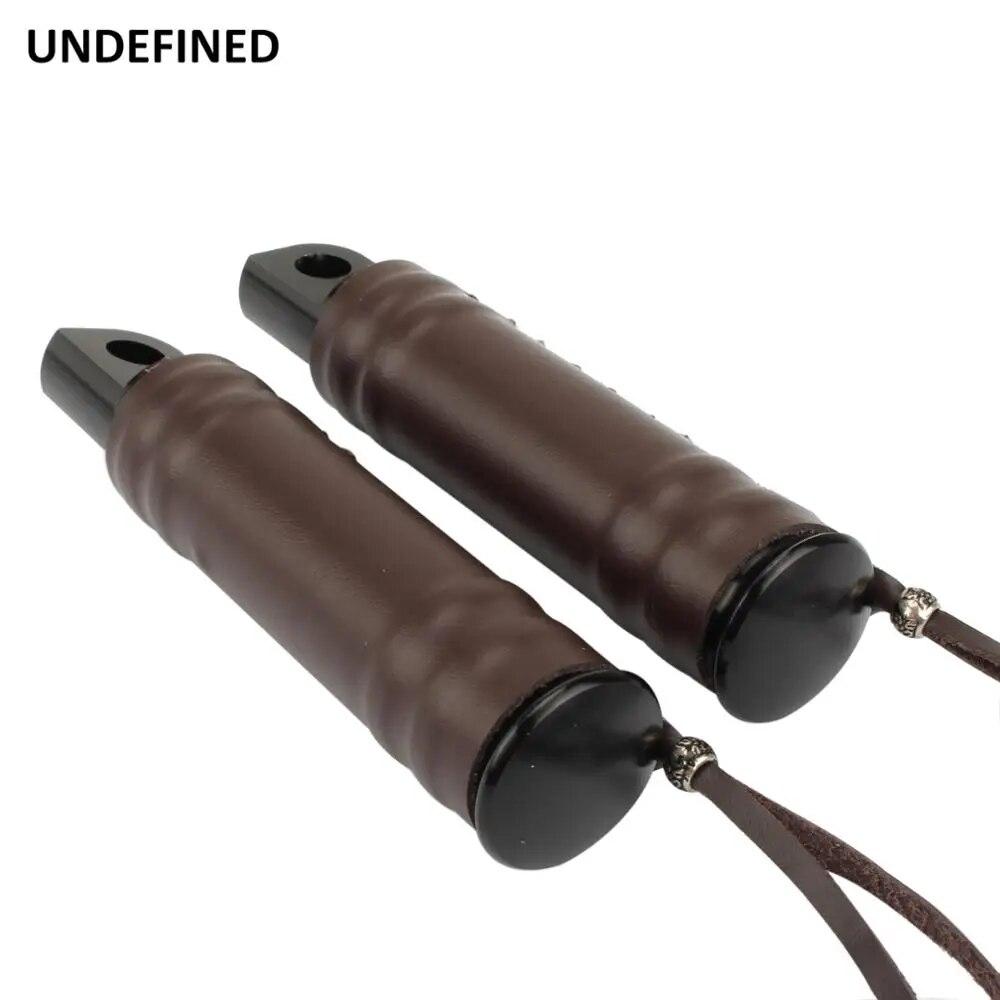 Чехол на подножки для мотоцикла, винтажная подставка для ног из искусственной кожи для Harley Indian Chief, классический туристический чехол для кафе Racer Chopper, велосипеды