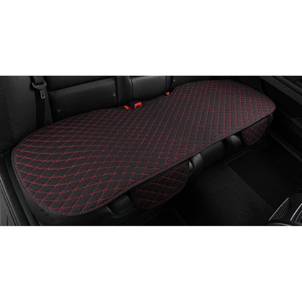 Летний защитный чехол на автомобильное сиденье, льняная передняя, ​​задняя и задняя спинка, черная льняная подушка для сиденья для авто, салона, грузовика, внедорожника