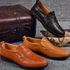 Мужская повседневная обувь Кожаная обувь ручной работы Мужские туфли большого размера для вождения