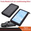 2 шт. для Tesla Model 3 Y Автомобильный воздушный фильтр Фильтр салона кондиционера с активированным углем Замена Фильтр кондиционирования воздуха