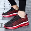 Spring and Autumn New Flying Weaving Air Cushion Hot Sale Shock Absorbing Jogging Shoes Breathable Couple Casual Shoes