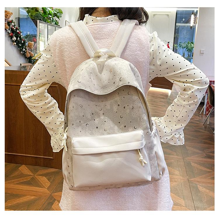 Schoolbag wholesale Korean fresh and cute schoolbag for girls junior high school students lightweight backpack college student travel leisure backpack