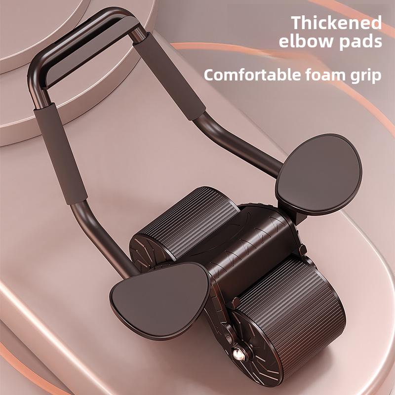 Automatic Rebound Abdominal Wheel: Elbow Support for Men & Women - Home Abdominal & Core Training Fitness Tool