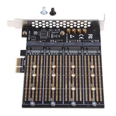 PCIE 1 до 4-х отсеков для m.2 B для адаптера типа ключа r SSD для PCI-E NGFF pansion Card 1 до 4 портов тендер для