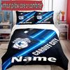 3pcs Duvet Cover Set (1*Duvet Cover + 2*Pillowcase, Without Core), Custom Name Cardiff City FC Pattern Bedding Set, Home Bedroom Decor Gift