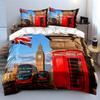 Union Jack, Big Ben, buses. Bedding sets Duvet cover sets Duvet covers Pillowcases(1*Duvet Cover 2*Pillowcases without duvet insert)