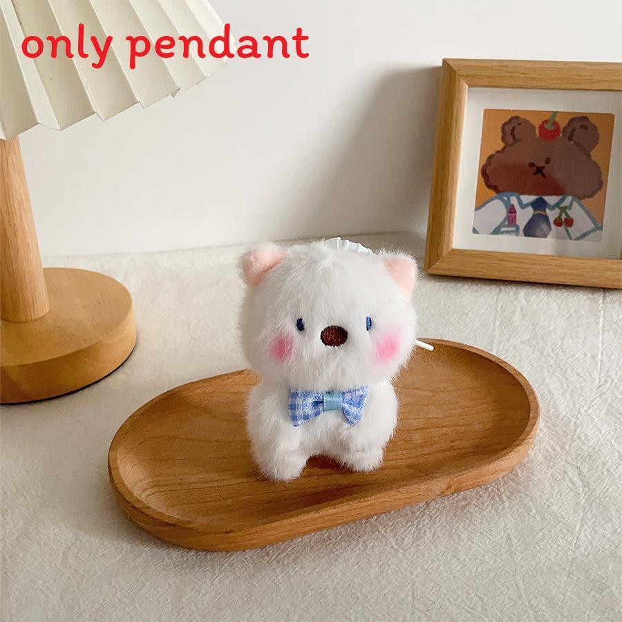 Pendant Plush Dog With Bowtie Decoration For Kids School Activities Gifts And