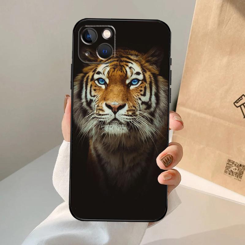 Чехол для телефона с животным тигром для iPhone 17 Air 16 15 14 13 12 11 Pro Max 12 13 mini 15 16 Plus 16e Чехол Coque