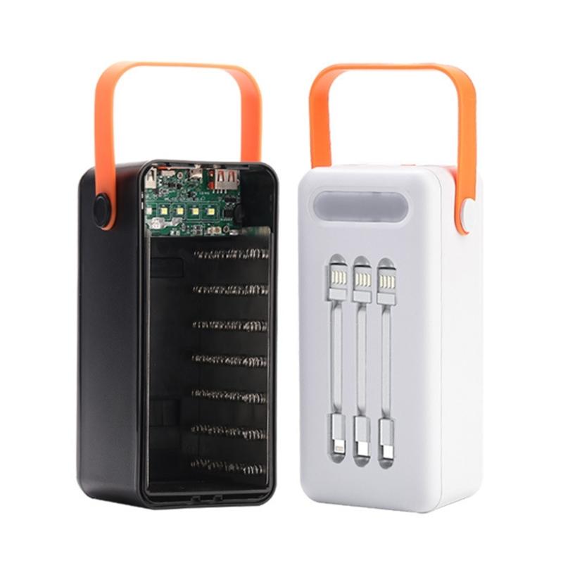 (Не включает батарею) Сделай сам 35-слотовый бокс для хранения батареек Корпус 35-секционный Плоская головка 18650 Батарейки Зарядное устройство Корпуса